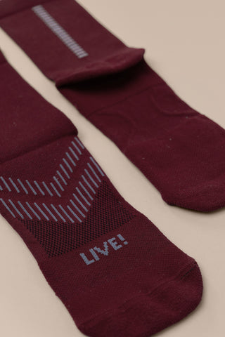 Unissex Reflex Run Long Socks