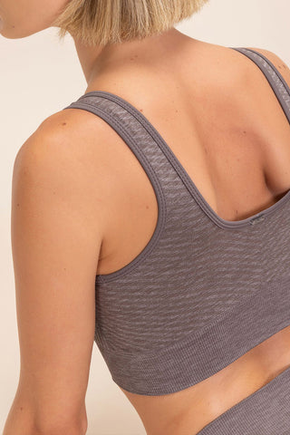 Stripe Seamless Sports Bra
