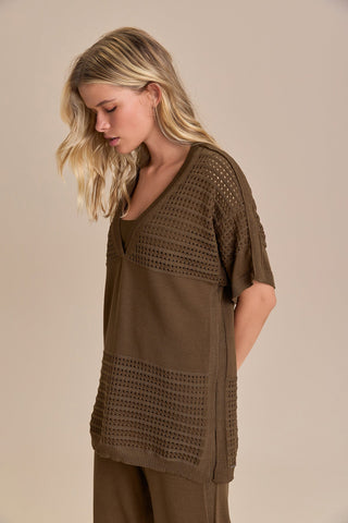 Sporty Knit V Shirt