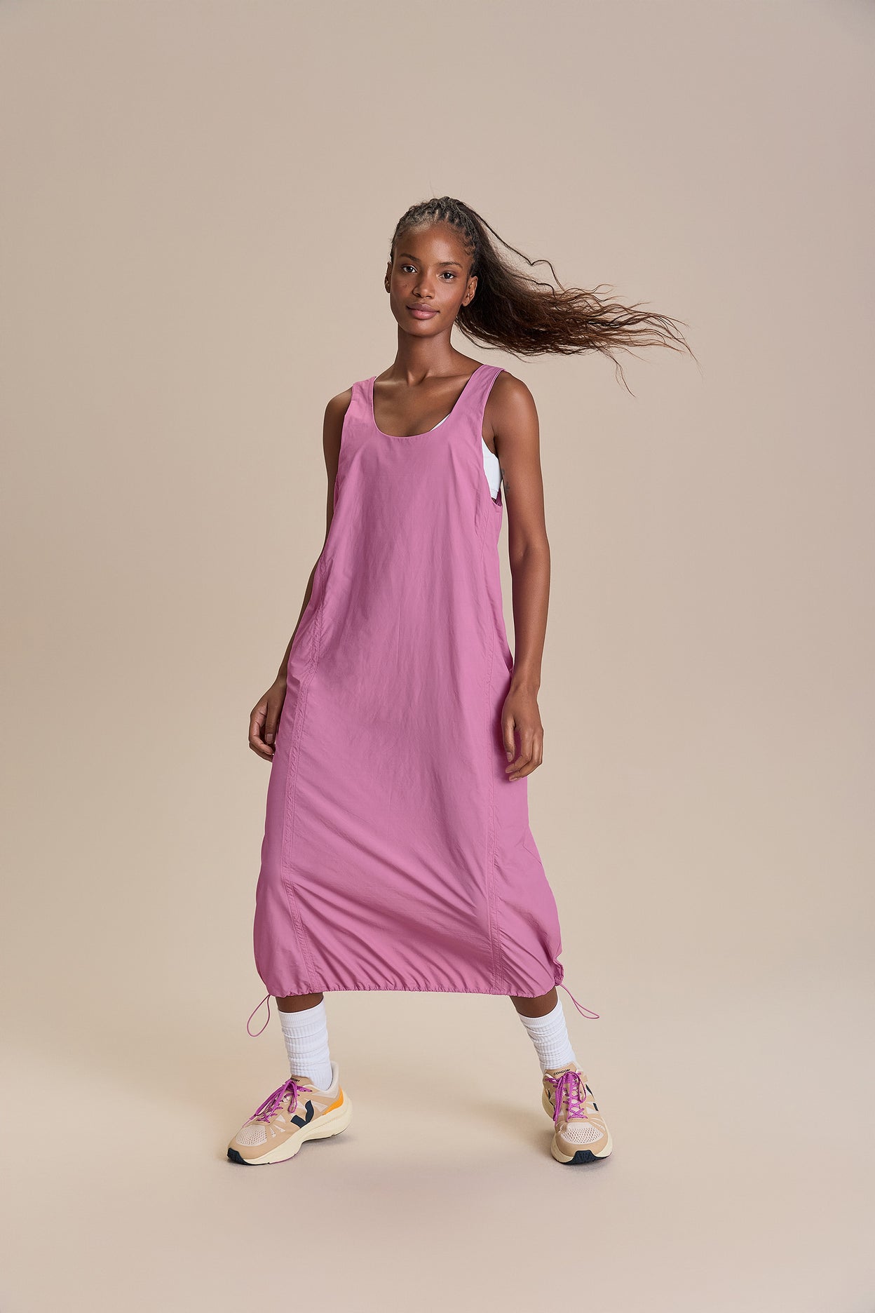 Nylon Net Long Dress