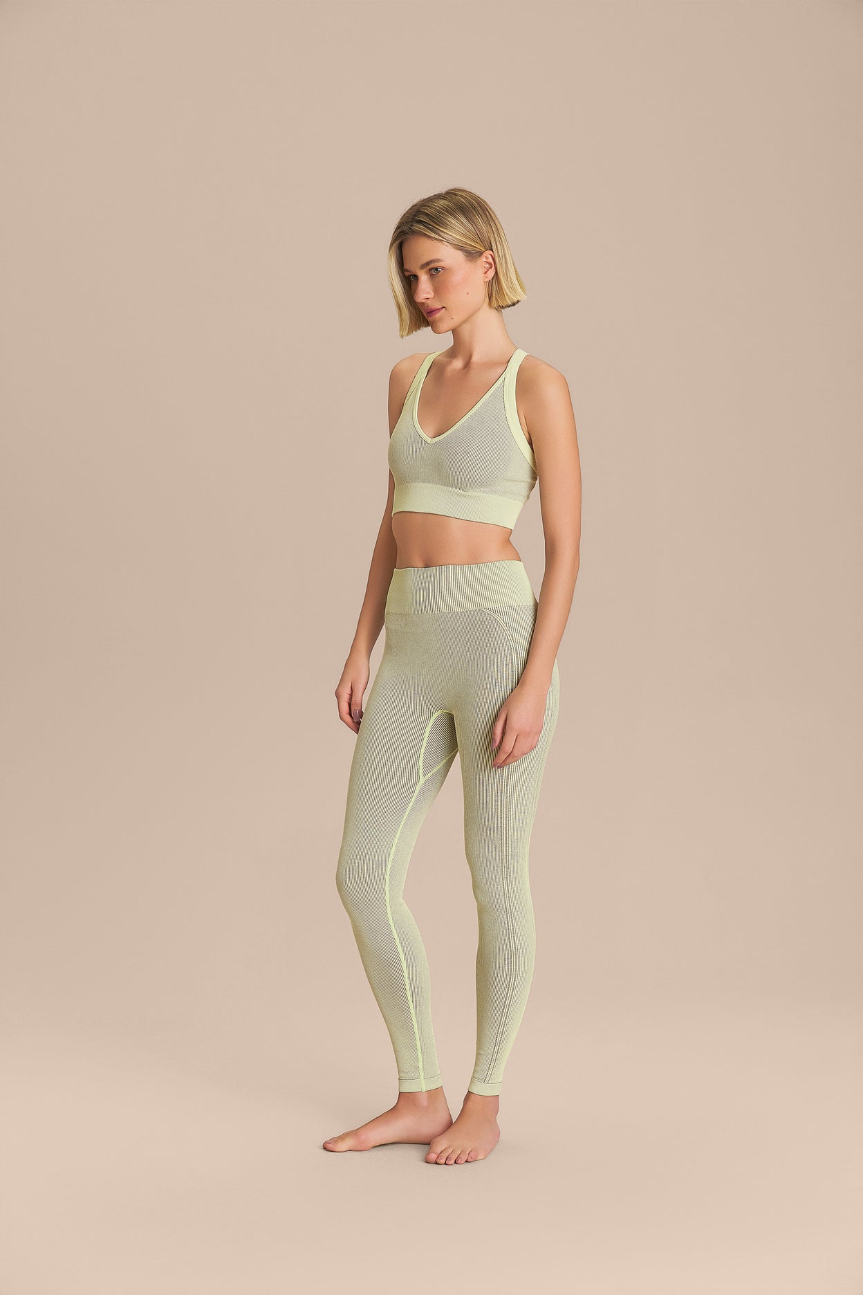 Seamless Mesh Full-Length Legging