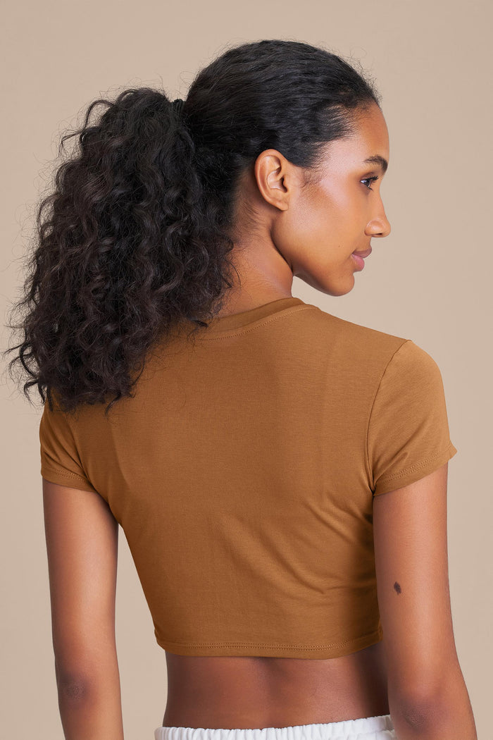 Pima Slim Cropped Top