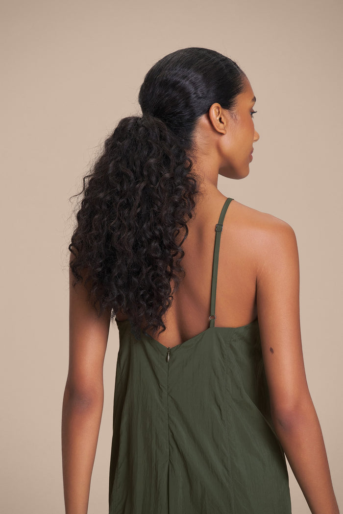 Balloon Nylon Net Jumpsuit