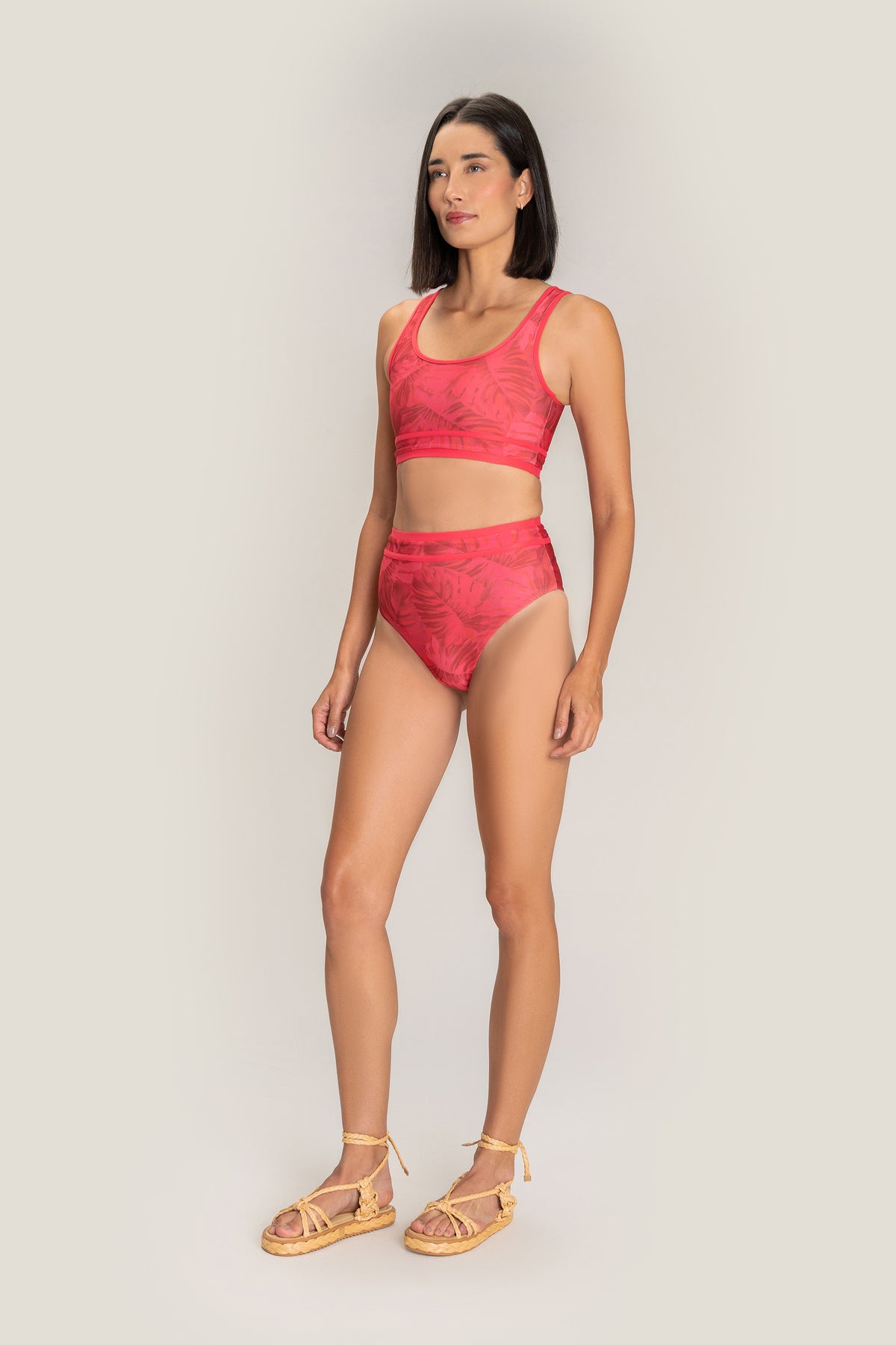 Leafy High Rise Hot Pant