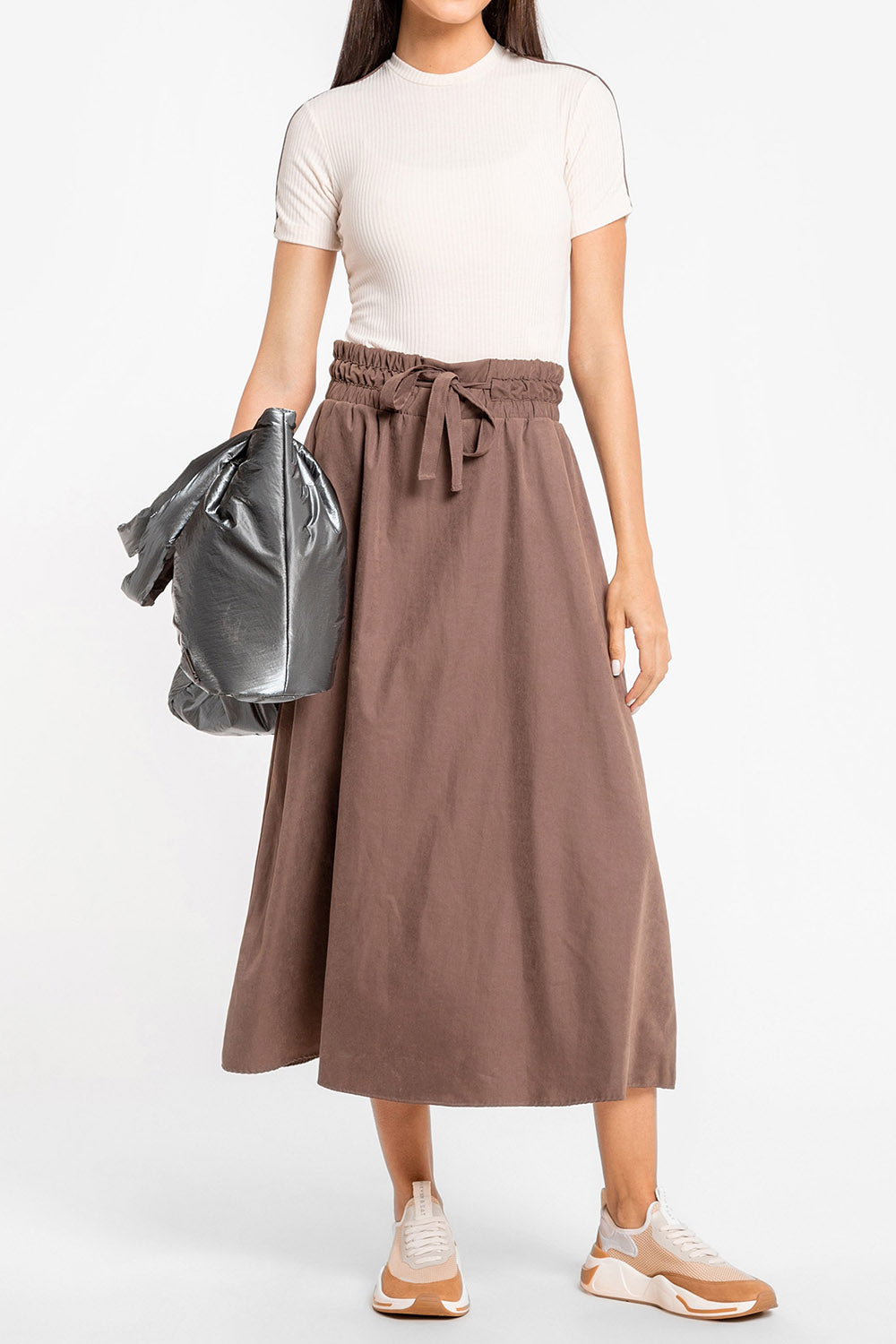 Minimal Lines Cropped Blouse