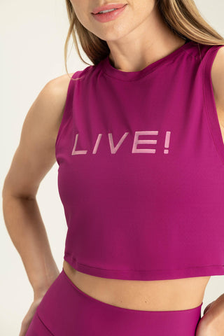 LIVE! Comfort Crop Tank Top