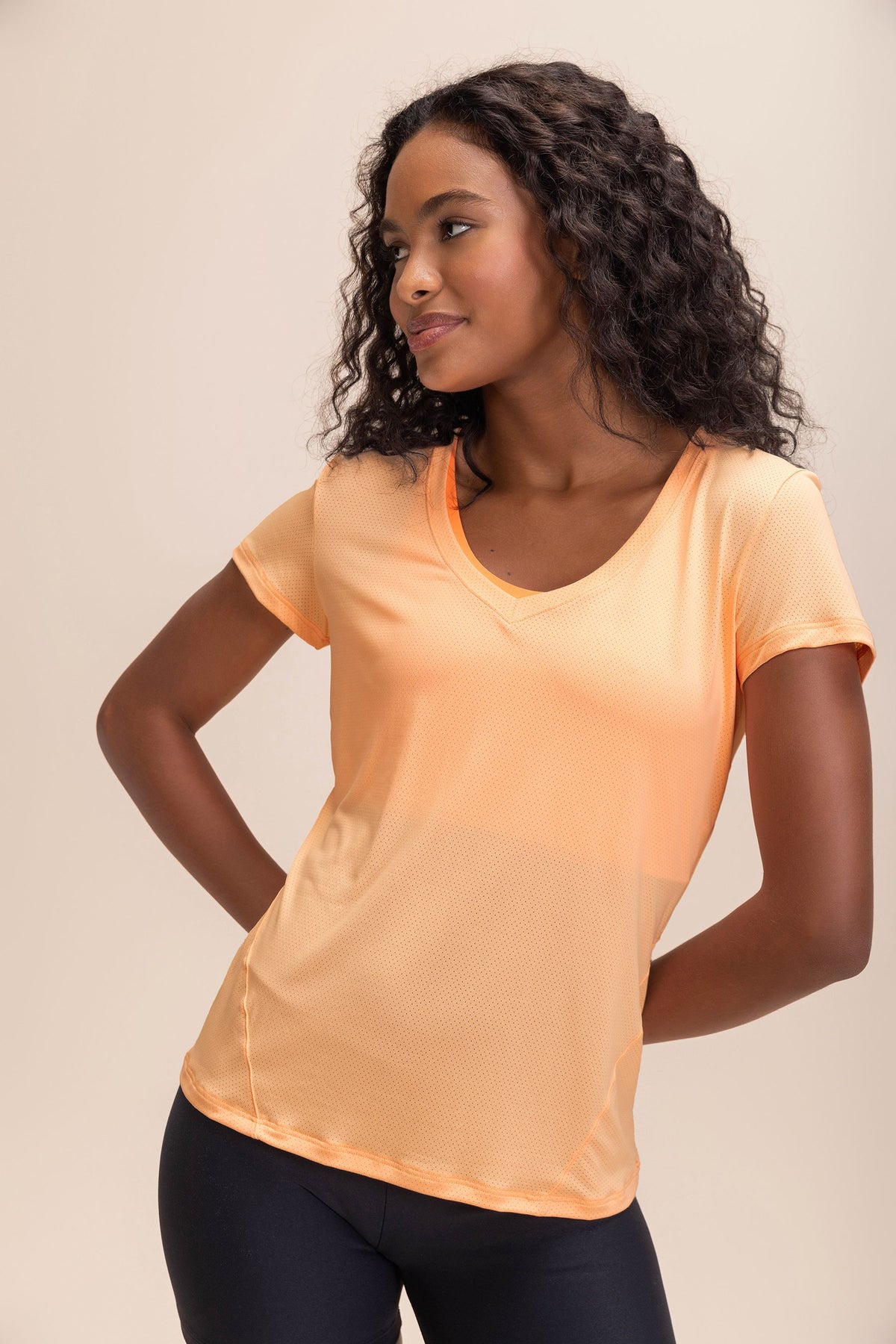 Action Side V-Neck T-Shirt