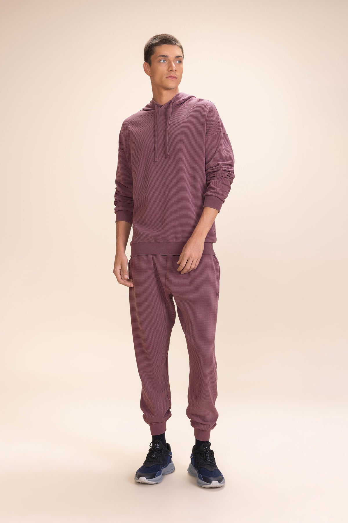 Ribbed Washed Men's Sweatshirt