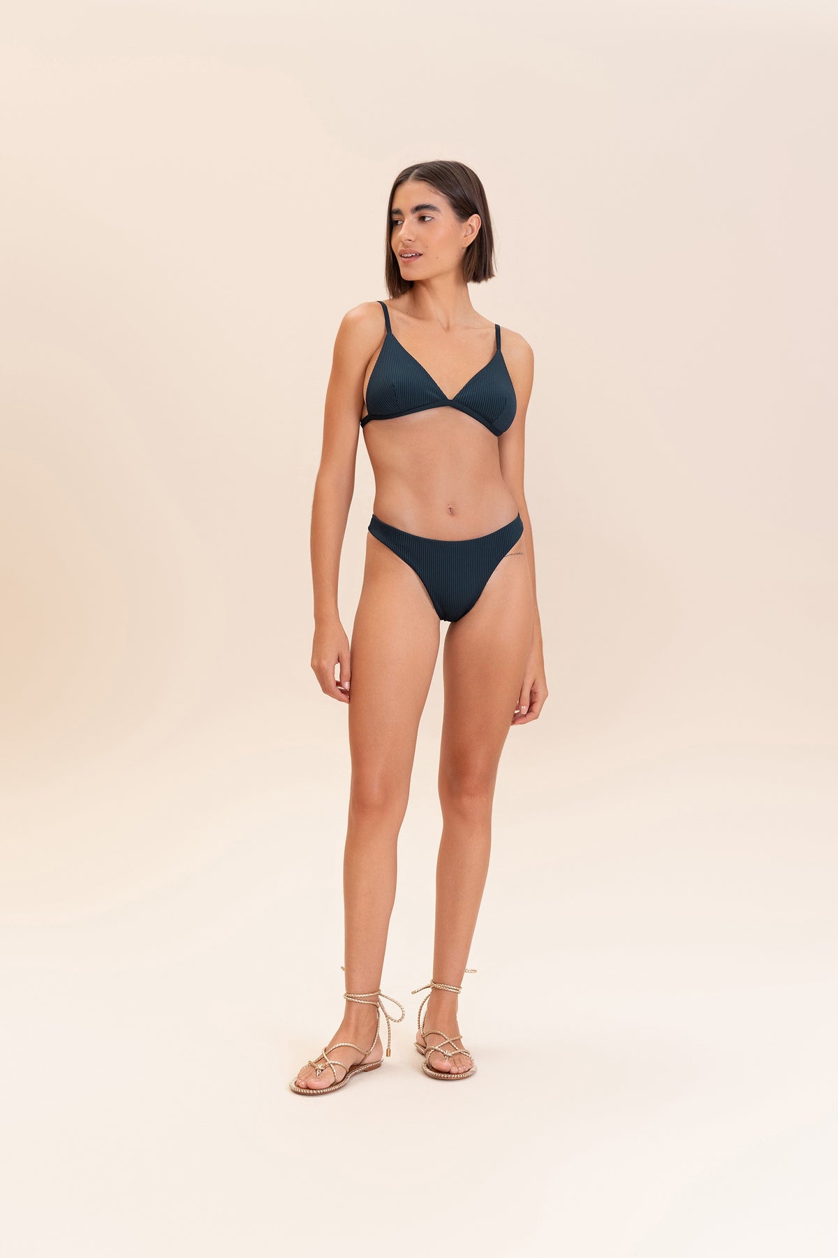Gloss Triangle Bikini Top
