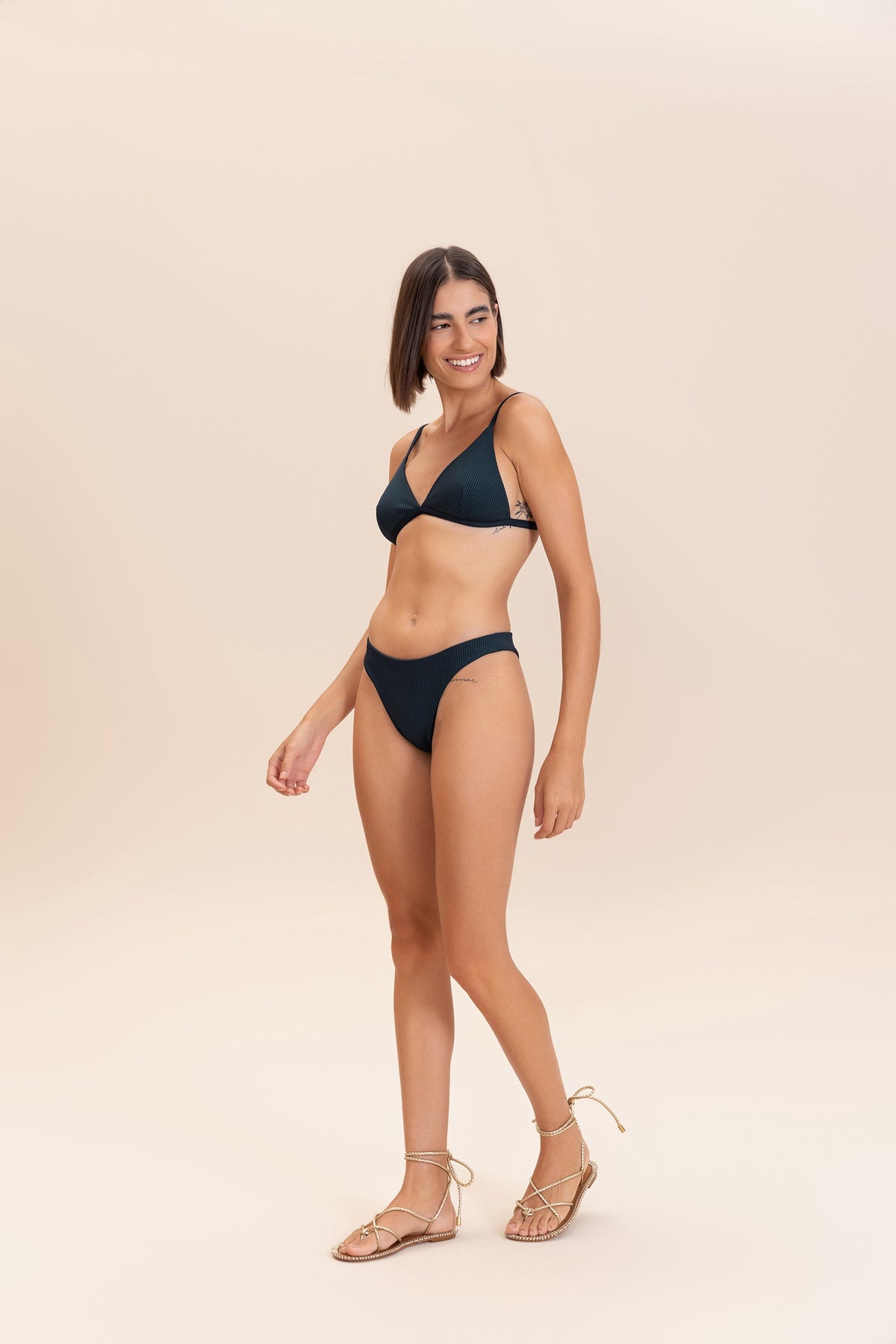 Gloss Triangle Bikini Top
