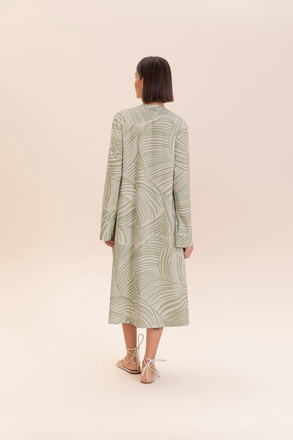 Maxi Forest Kimono Cover-Up