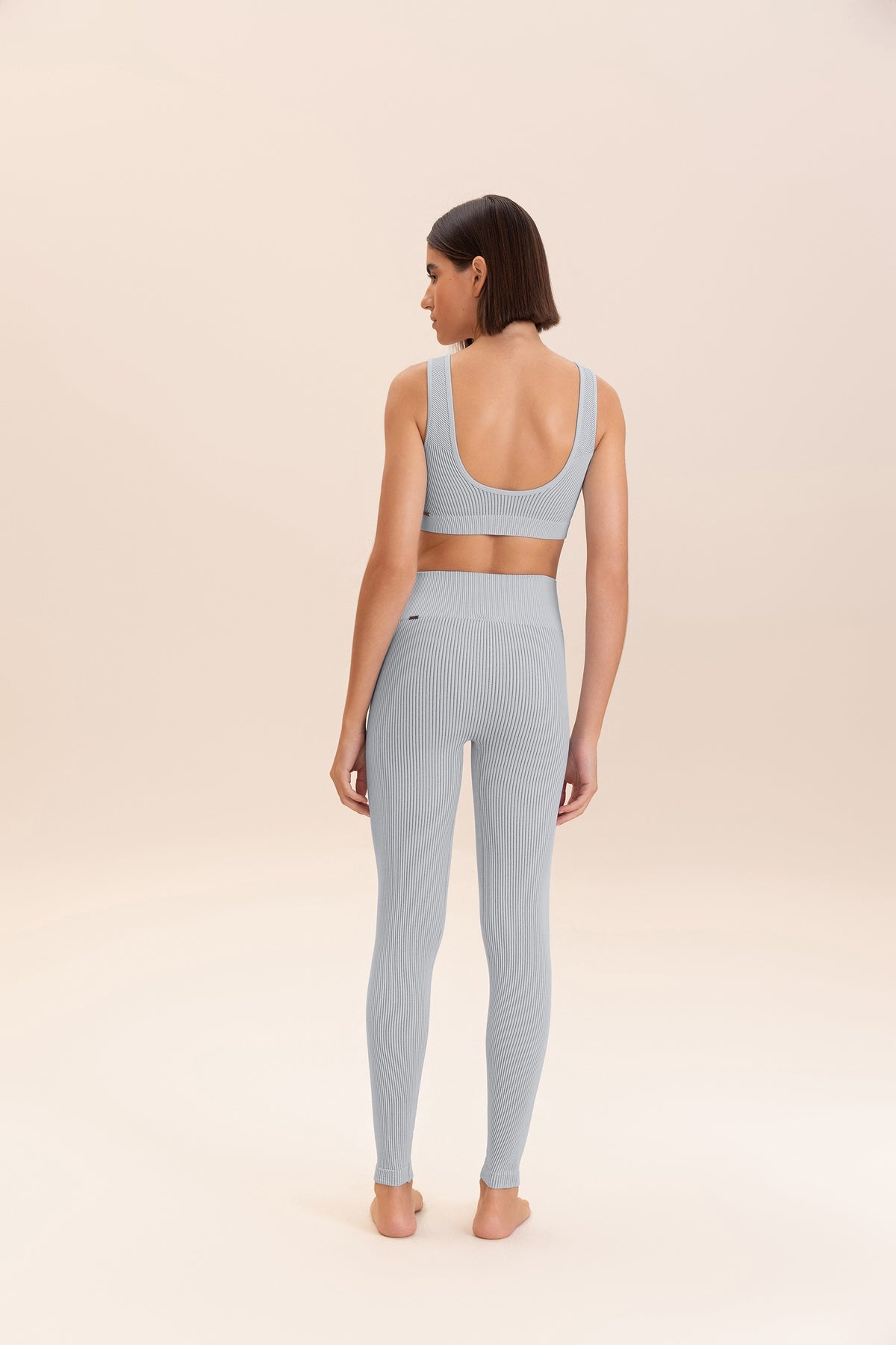 Rib Classic Seamless V-neck Sports Bra