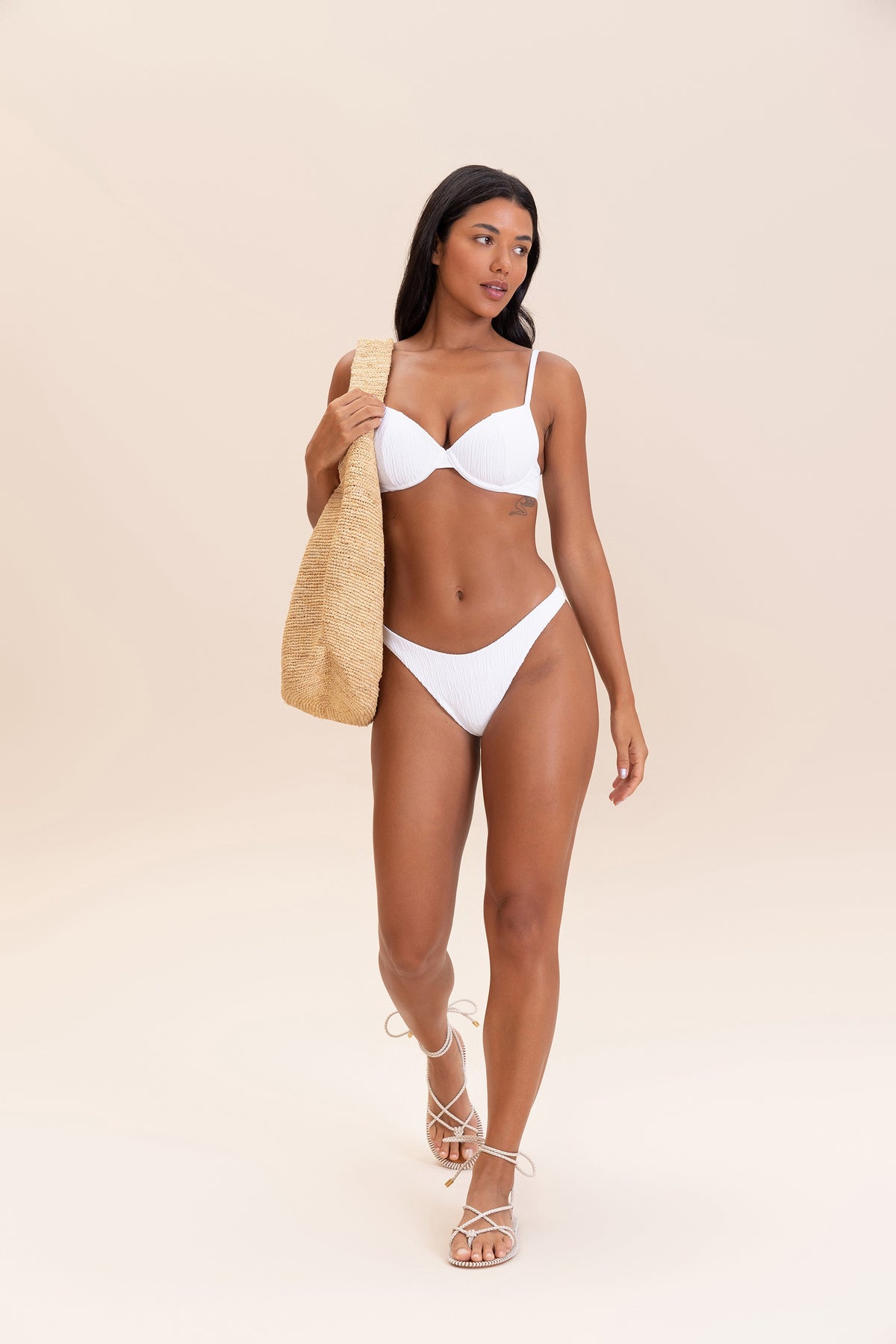 Curl Brazilian Thong Bikini Bottom