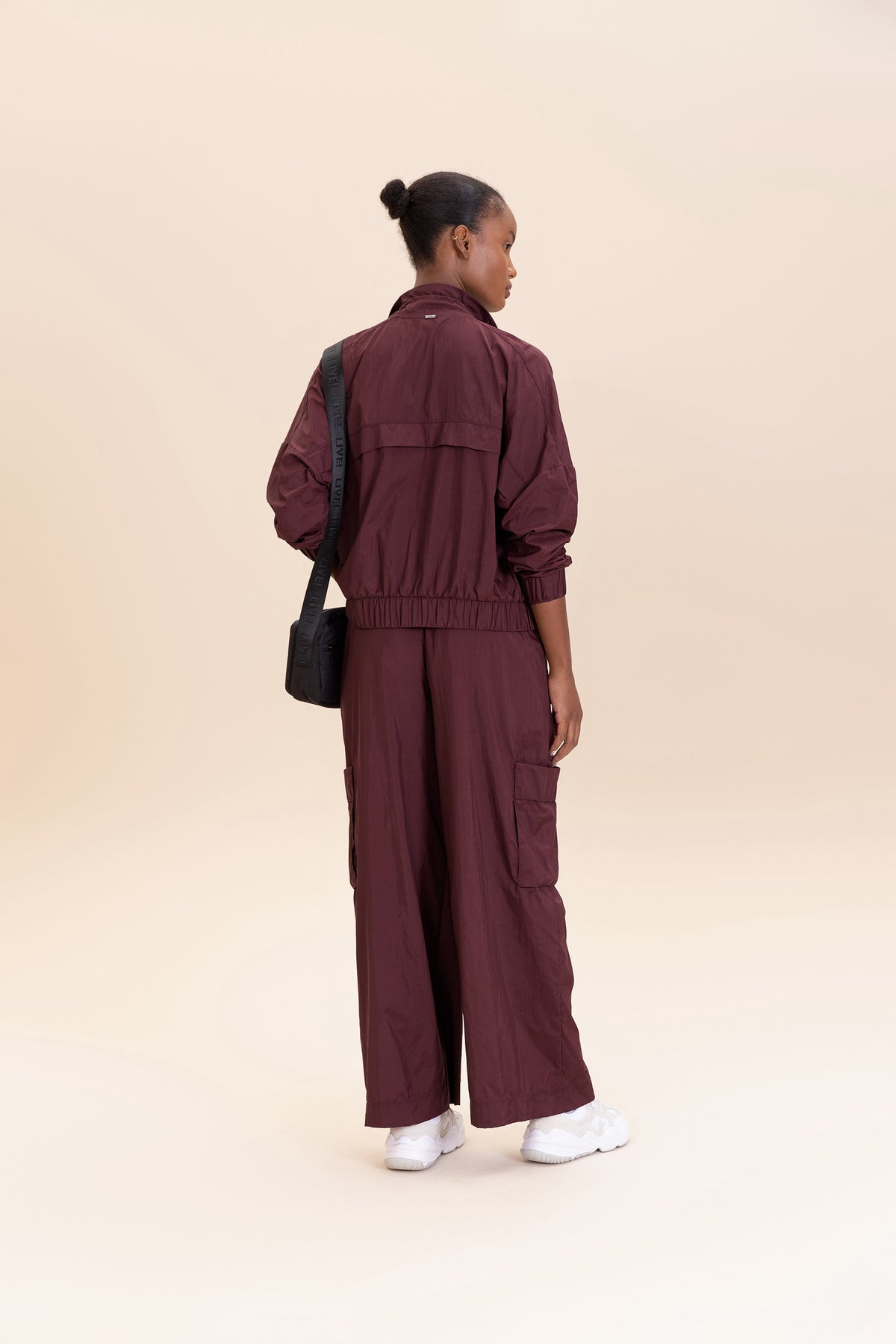 Nylon Net Straight Leg Pants