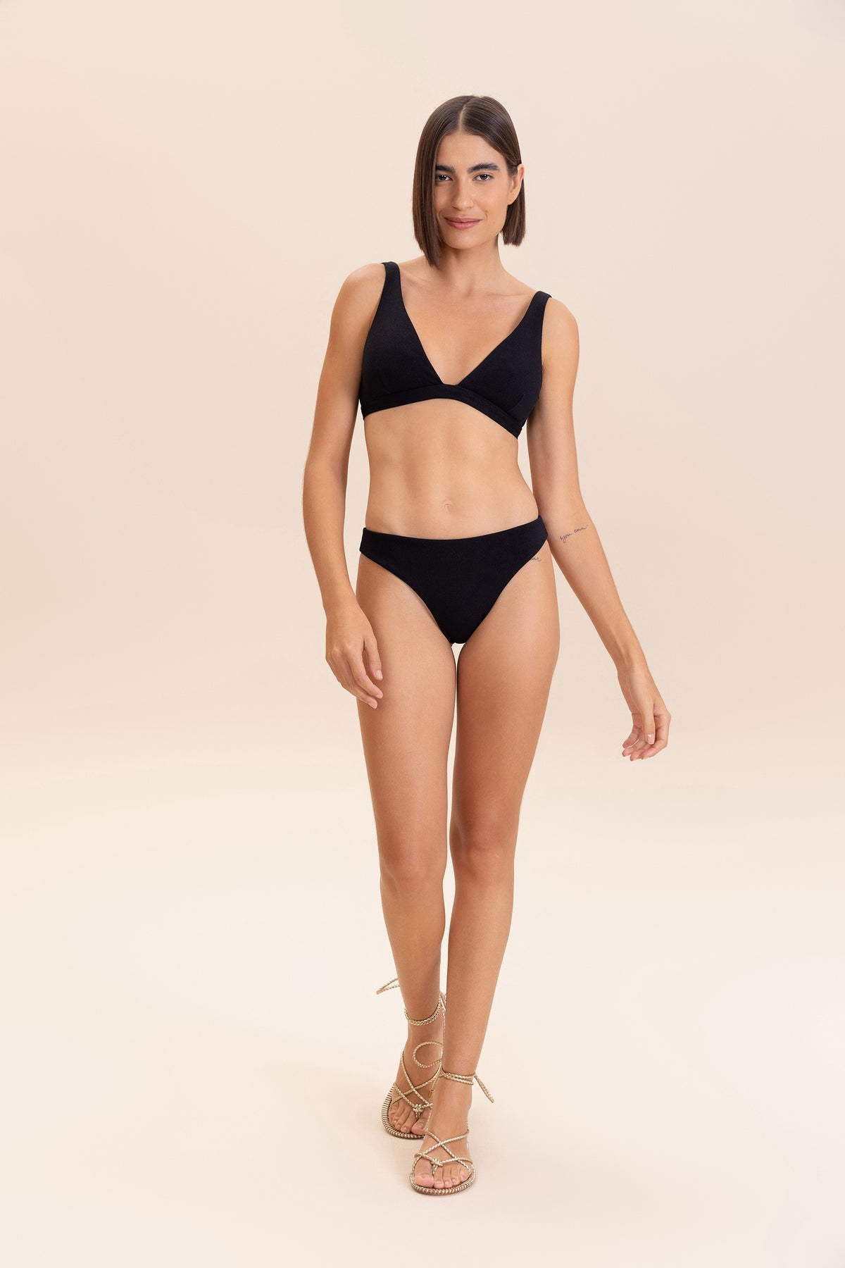 Wavy Triangle Bikini Top