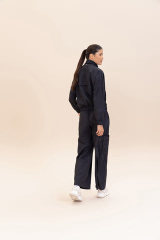 Nylon Net Straight Leg Pants