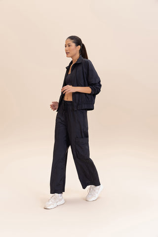 Nylon Net Straight Leg Pants