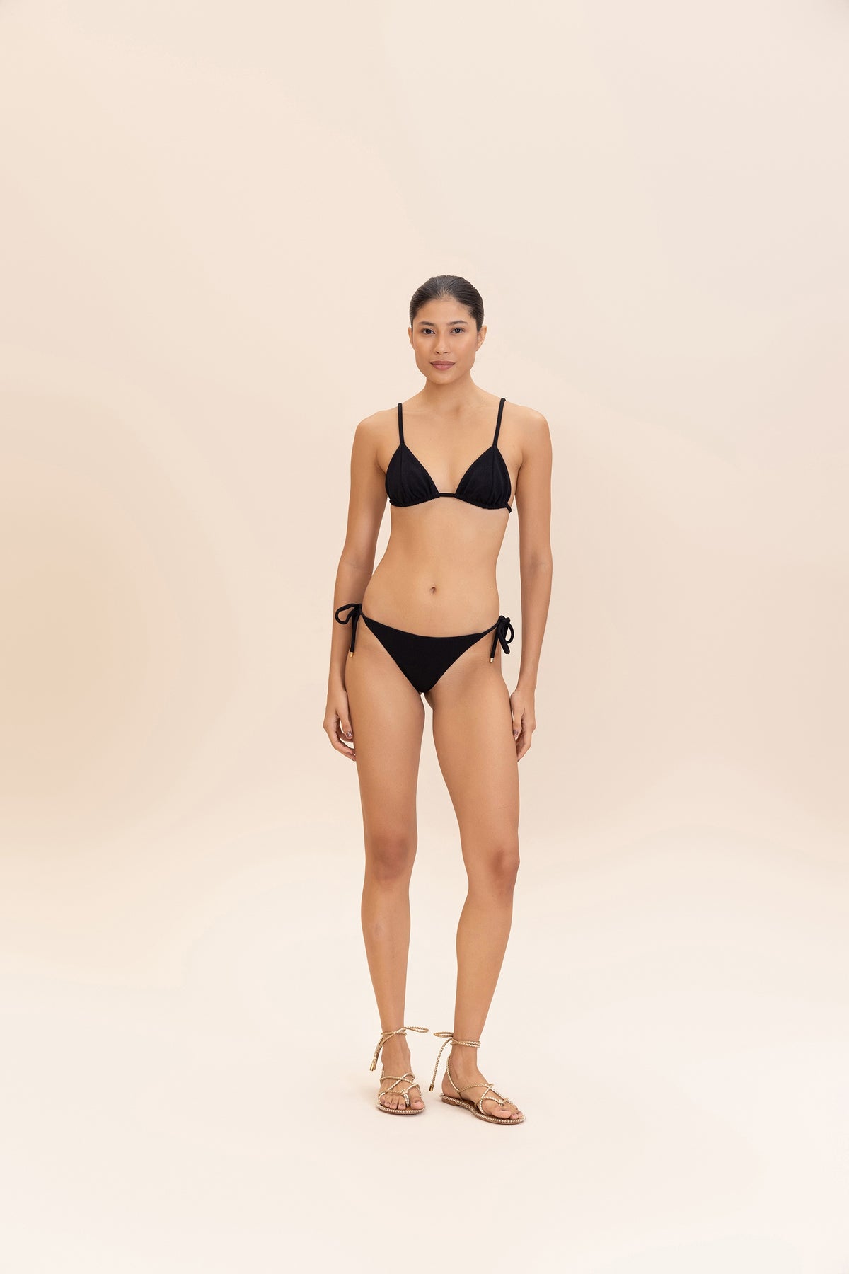 Wavy Tie-Side Bikini Bottom