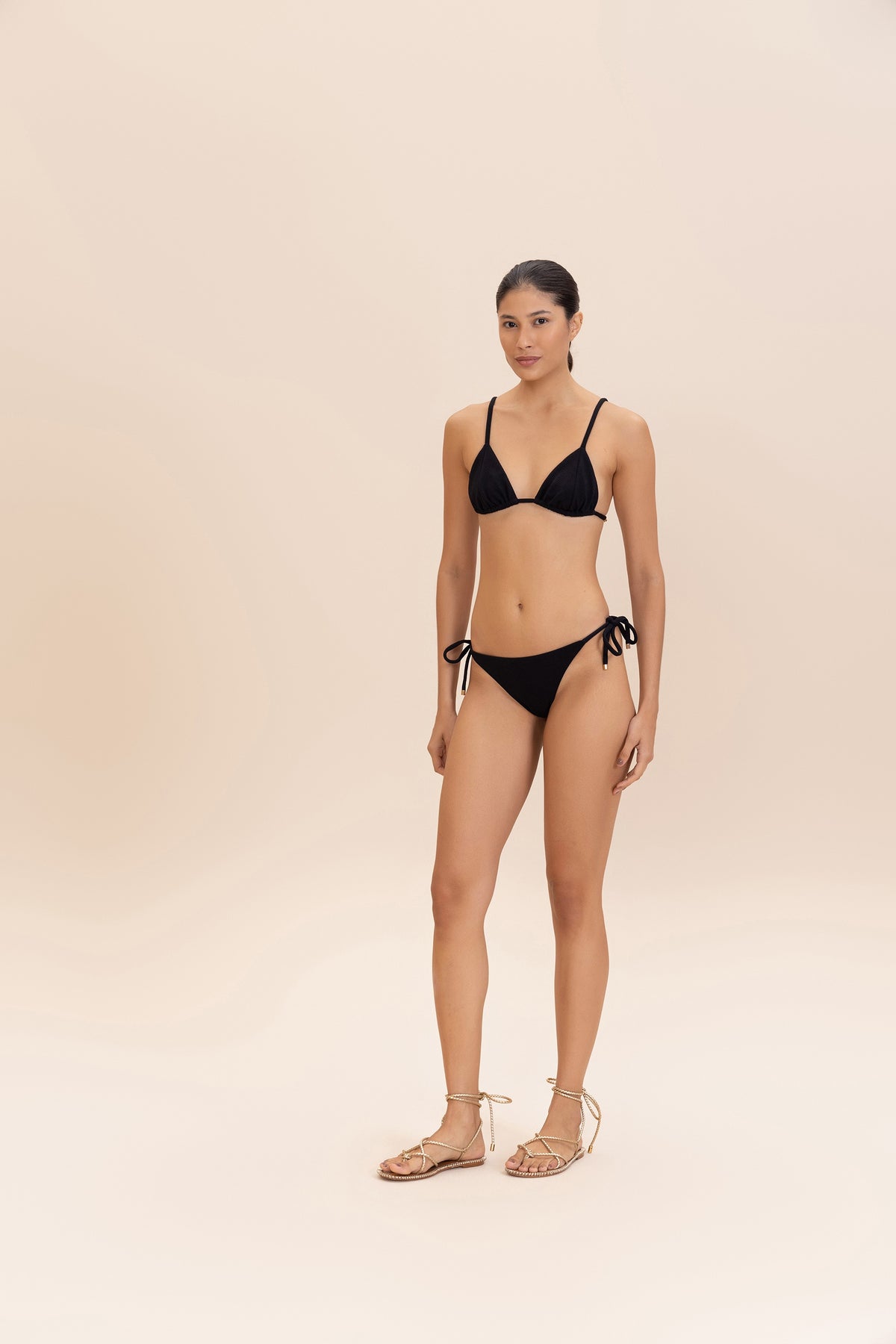 Wavy Tie-Side Bikini Bottom