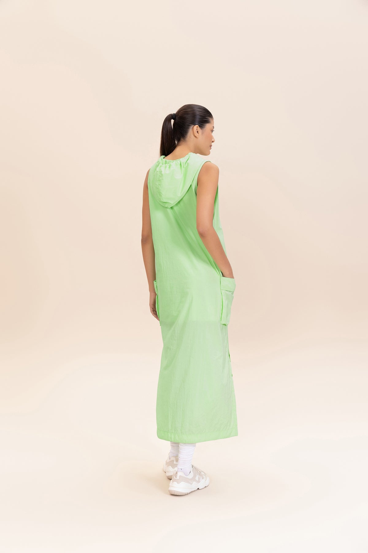 Nylon Net Midi Dress