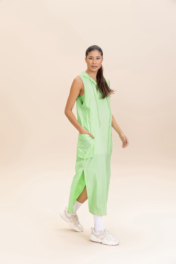 Nylon Net Midi Dress