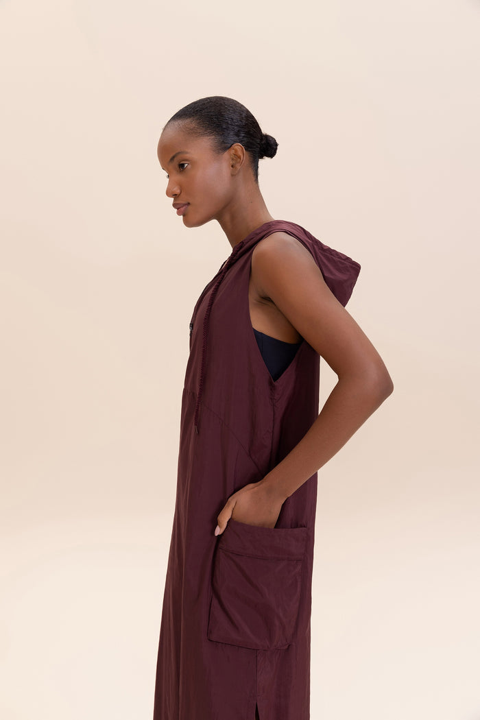 Nylon Net Midi Dress