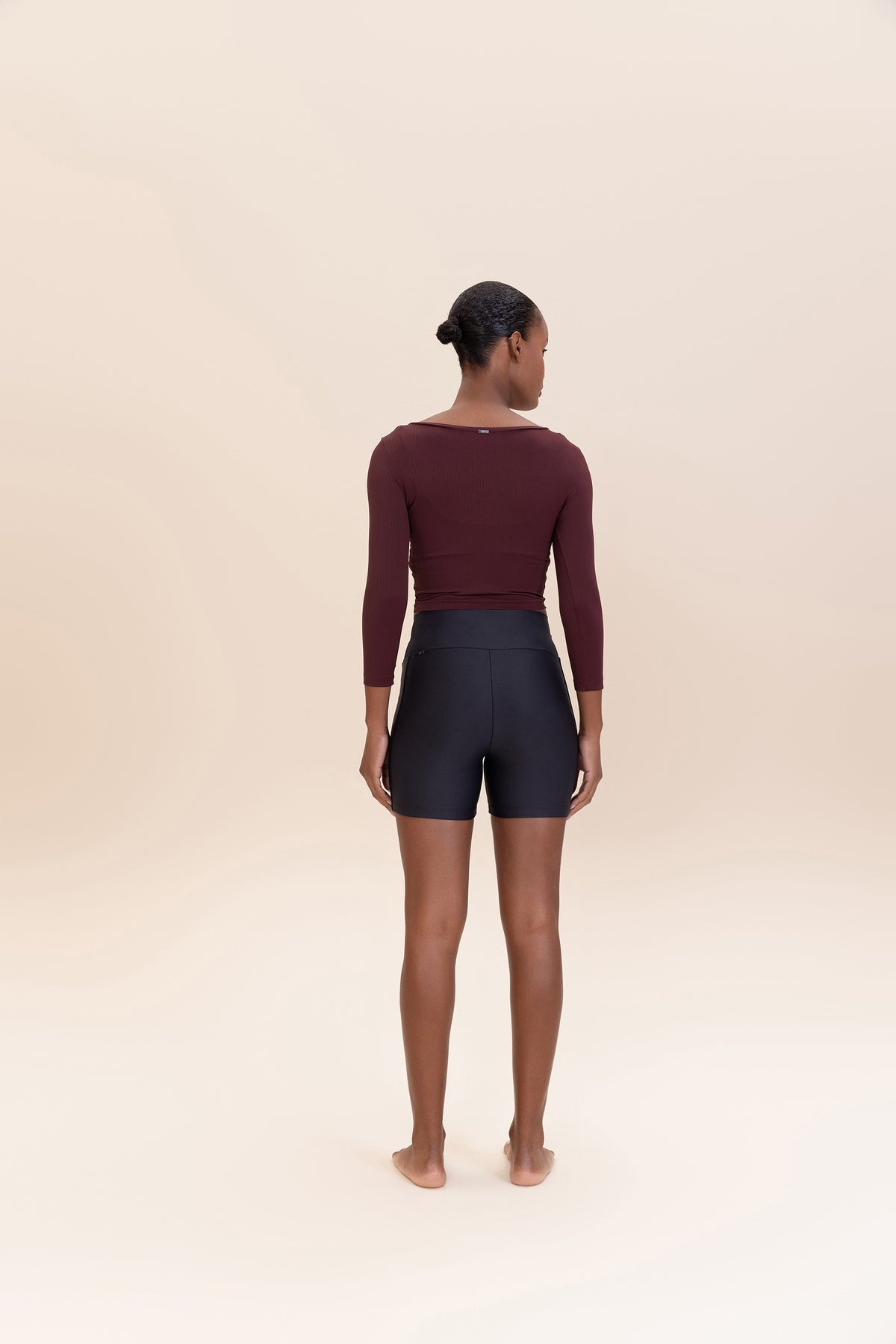 Ribbed Knit Wrap Top