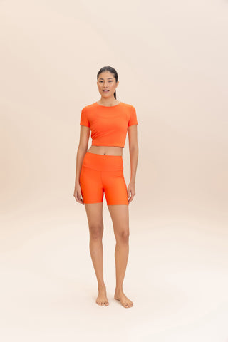 Aero Back Ribbed Knit T-shirt