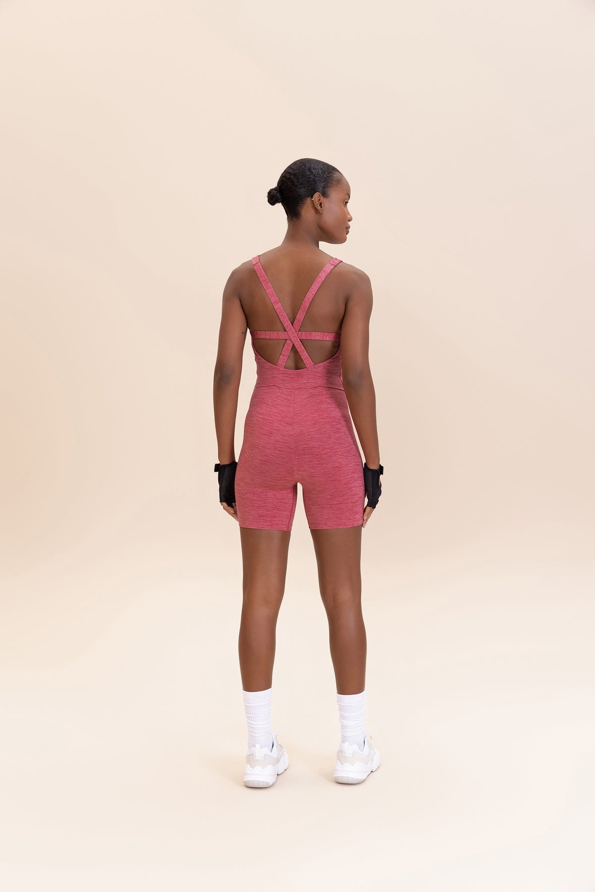 Cross MeIange Long Jumpsuit