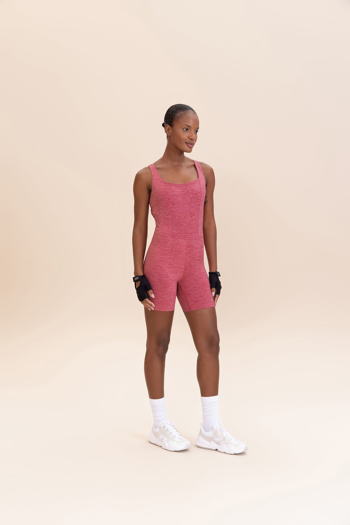 Cross MeIange Long Jumpsuit