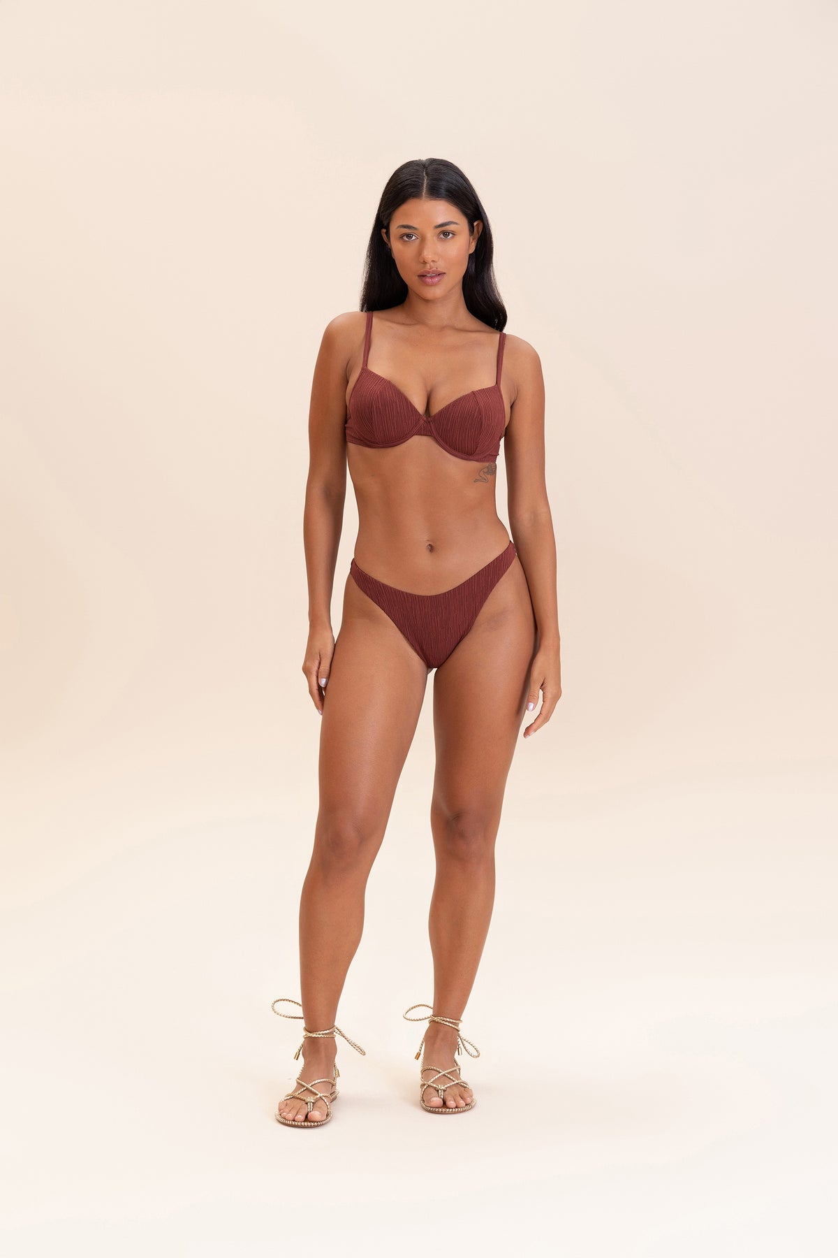 Curl Half-Cup Bikini Top