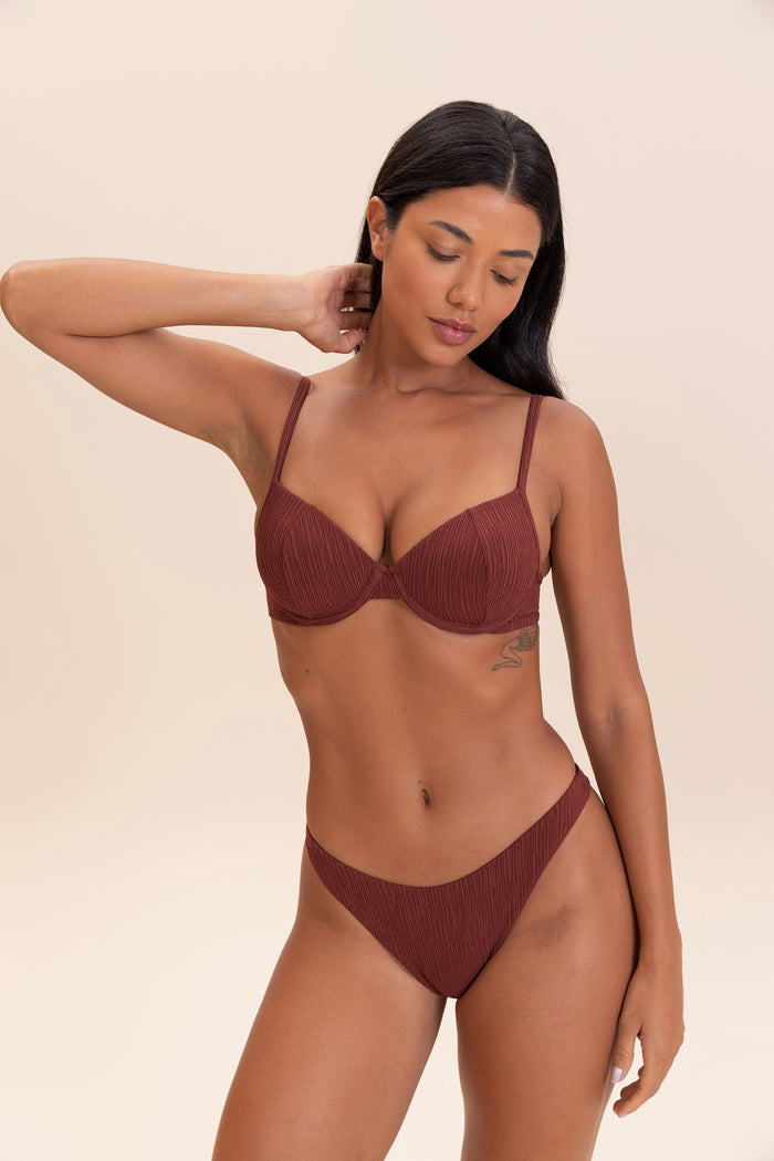 Curl Brazilian Thong Bikini Bottom