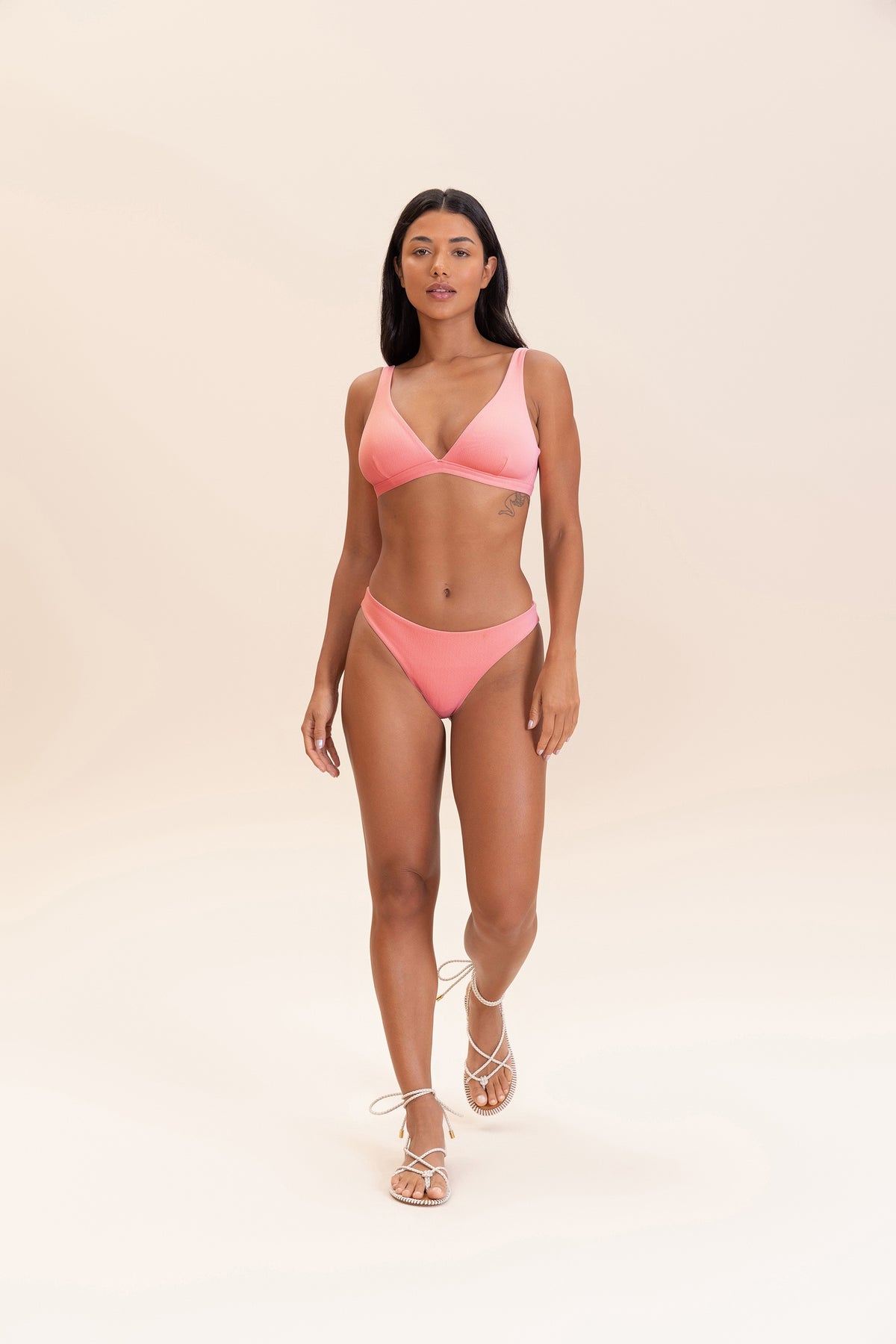 Wavy Triangle Bikini Top