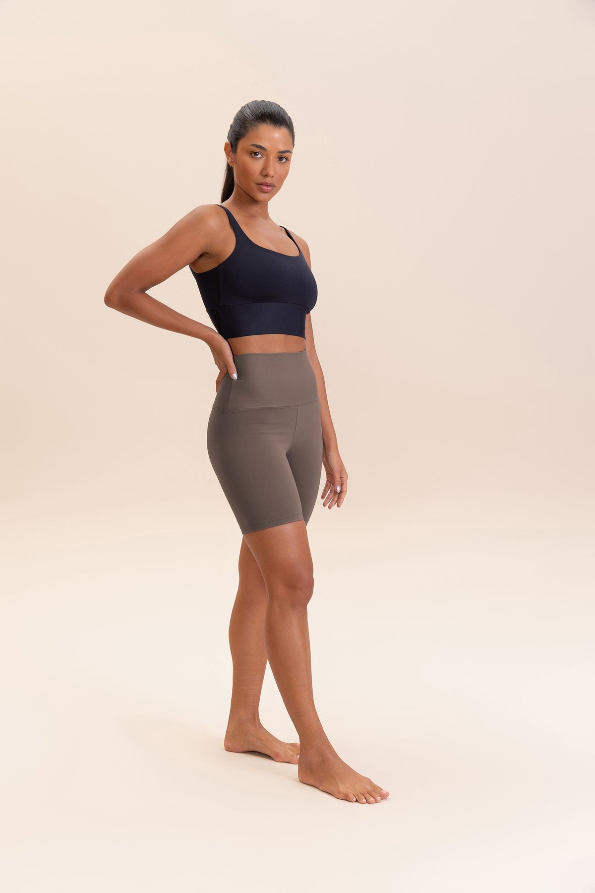 ByNature Wide-Waistband Long Shorts
