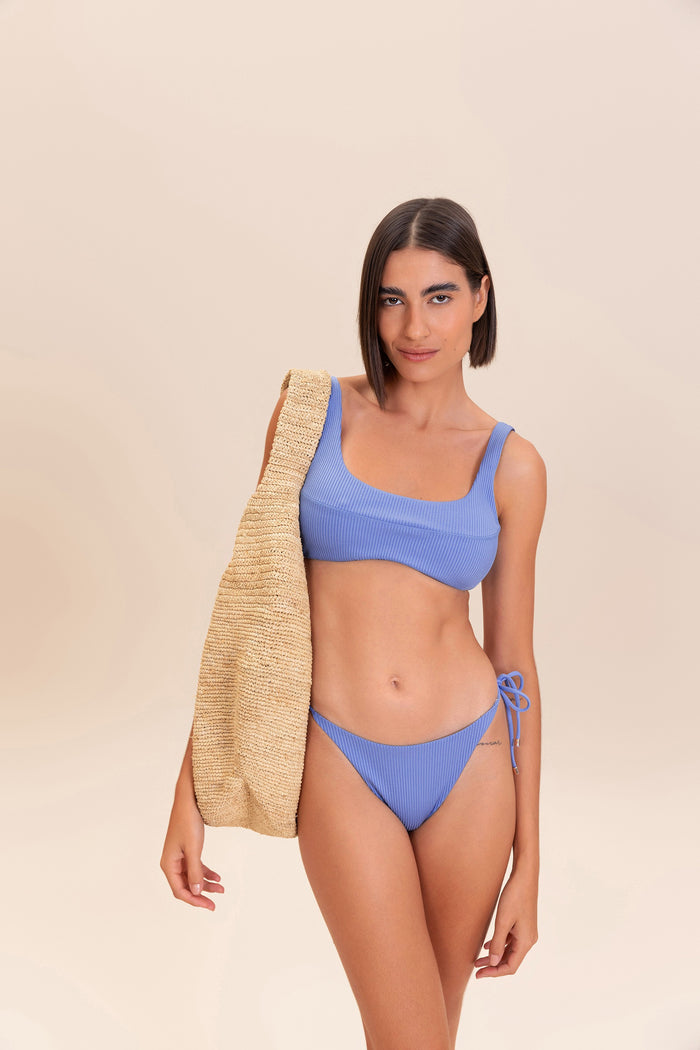 Gloss Neo Rib Curve Bikini Top