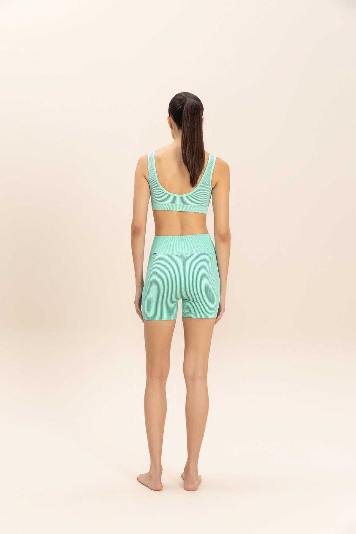 Rib Classic Seamless V-neck Sports Bra