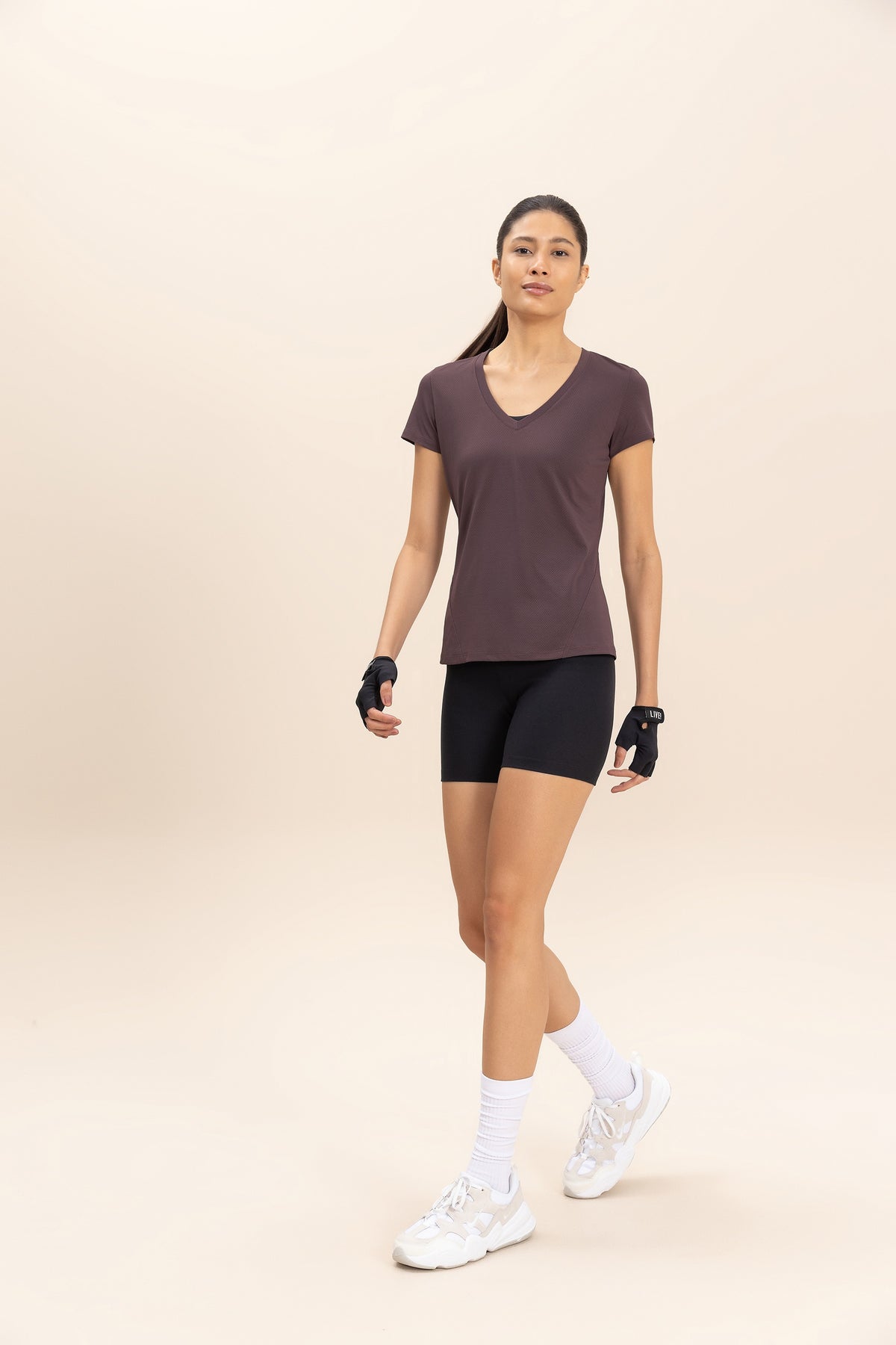 Action Side V-Neck T-Shirt