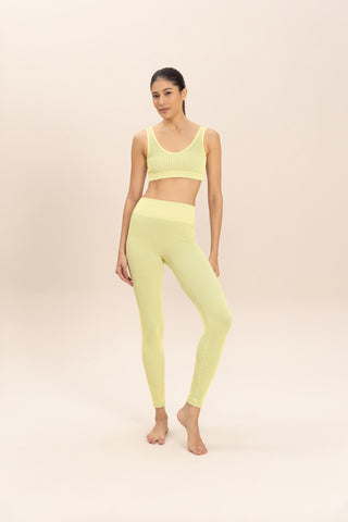 Rib Classic Seamless V-neck Sports Bra