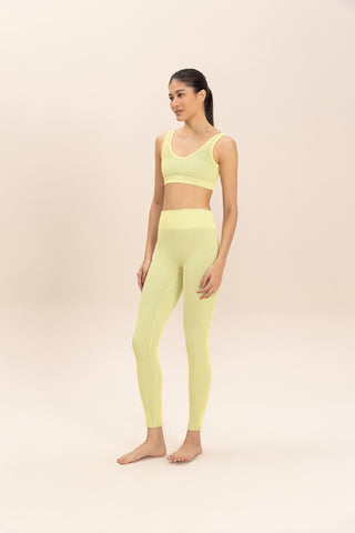 Rib Classic Seamless V-neck Sports Bra