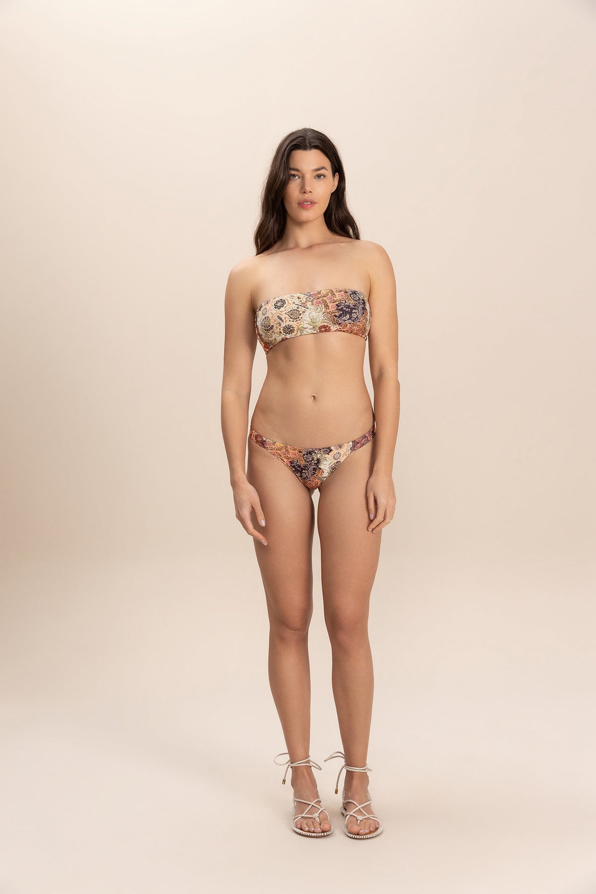 Boho Bloom Multi Bandeau Bikini Top