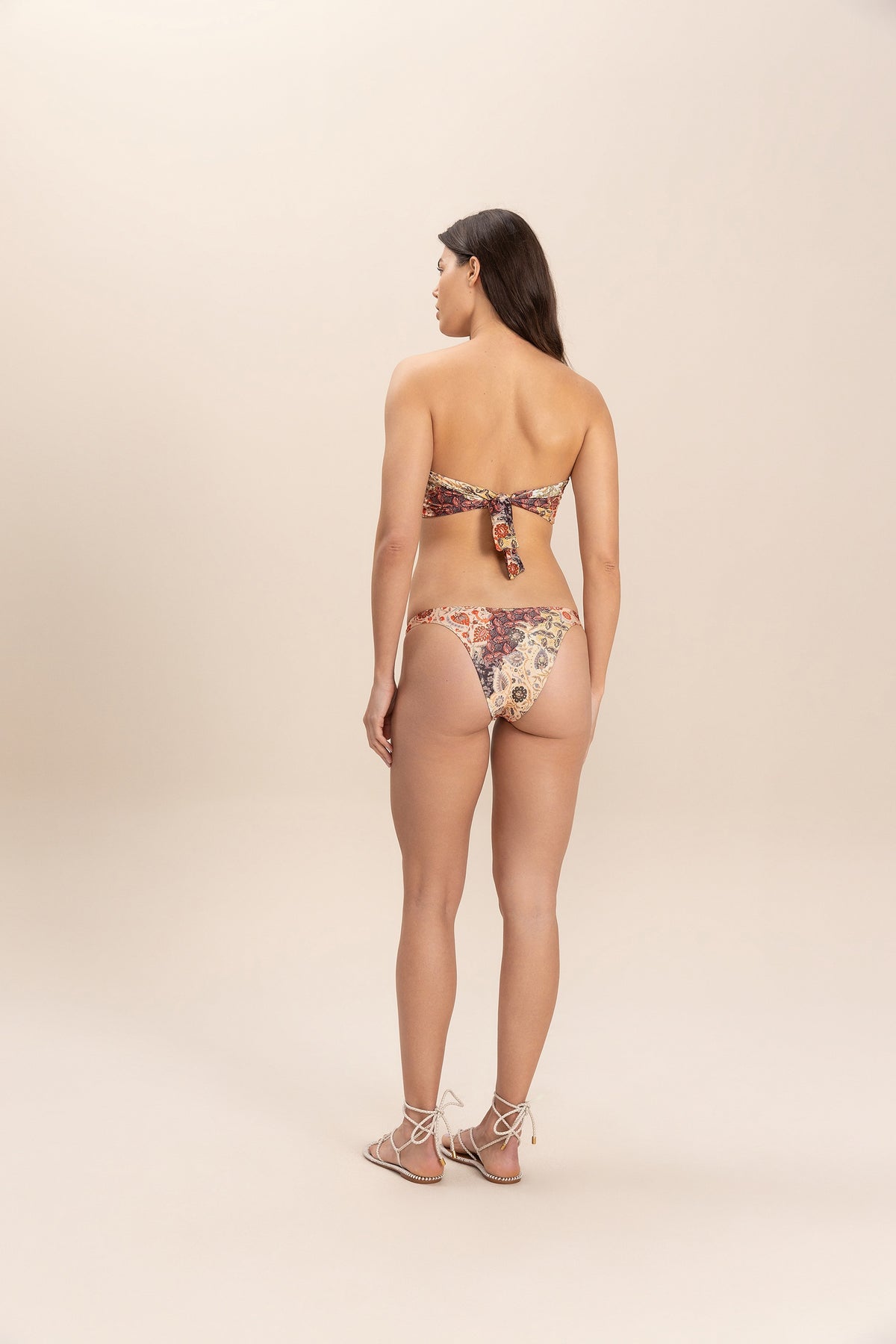 Boho Bloom Multi Bandeau Bikini Top