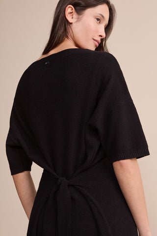 Midi Mesh Stitch Knit Dress