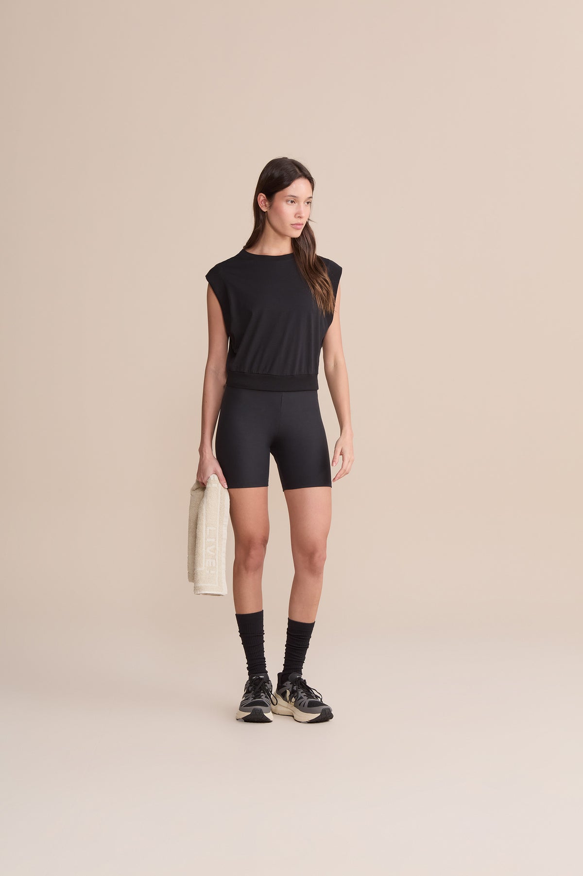 Soft Pima Cropped Tank Top