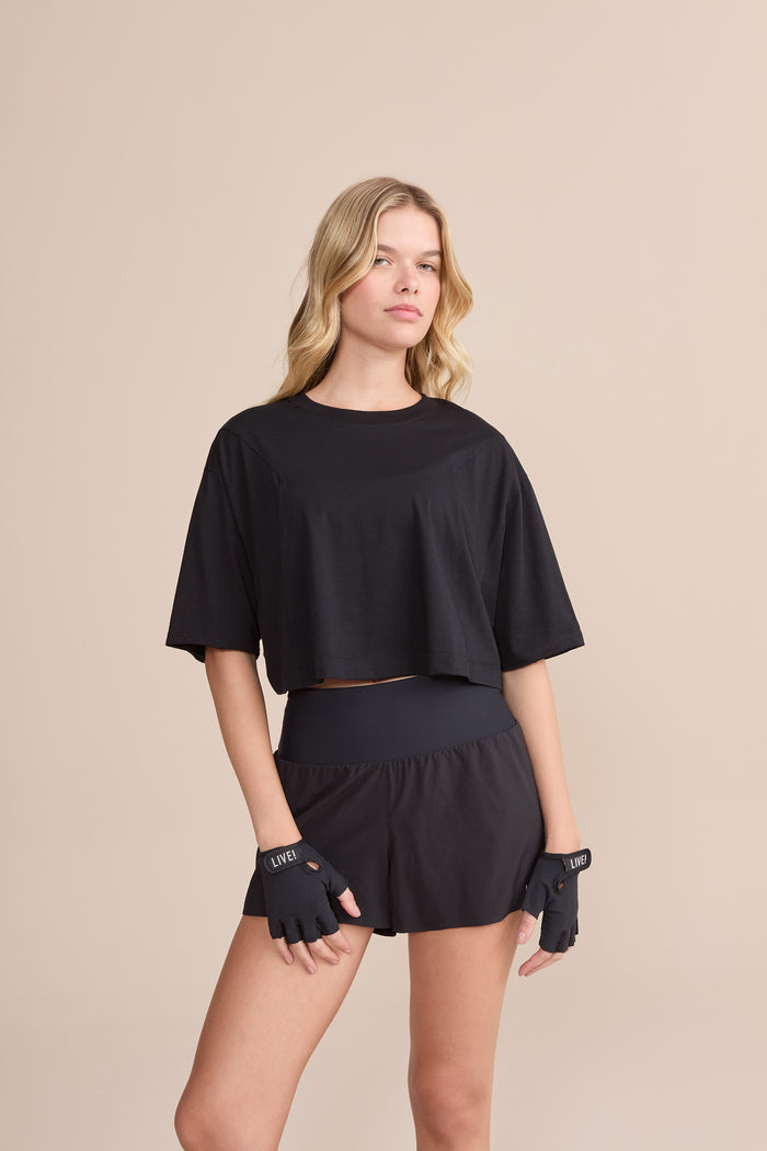 Soft Pima Cropped T-Shirt
