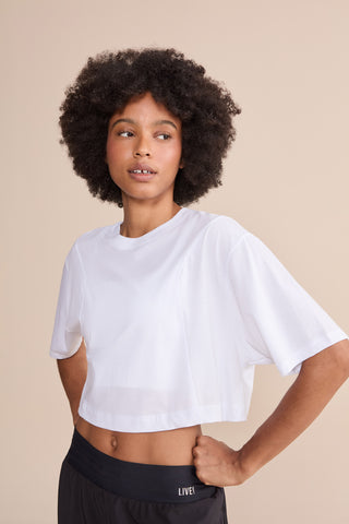 Soft Pima Cropped T-Shirt