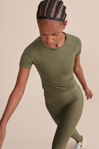 Raglan Ribbed Knit Top