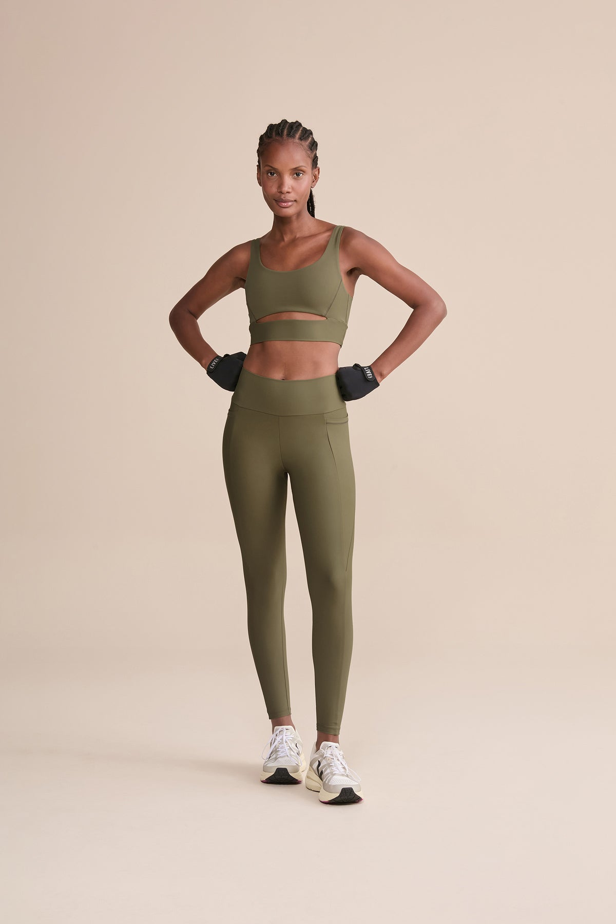 Cut Out Fit Green® Sports Bra