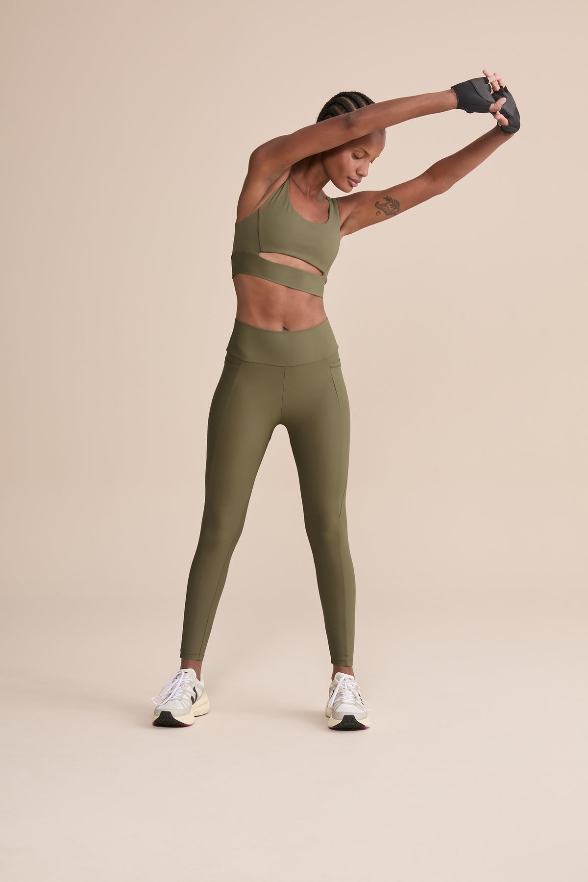 Cut Out Fit Green® Sports Bra