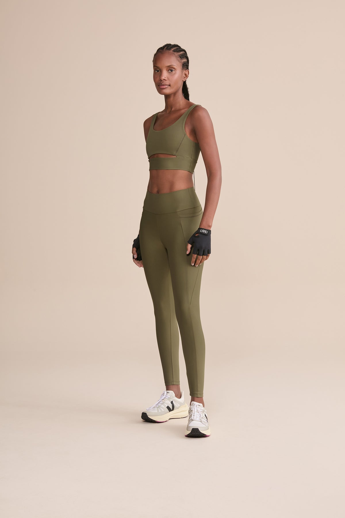 Cut Out Fit Green® Sports Bra