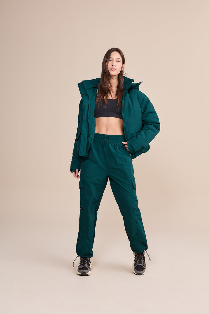 Fluffy Nylon Core Jogger Pants